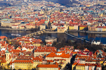Fototapeta na wymiar Prague spring view