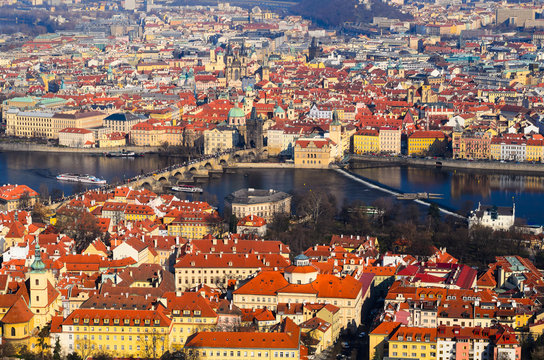 Prague spring view