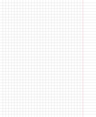 Blank sheet of a school notebook in the cell