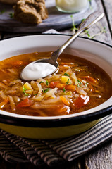 Soup with vegetables