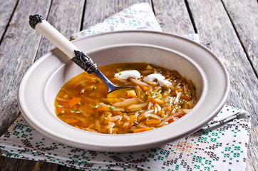 Soup with vegetables