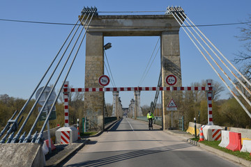 Loiret, the bridge of Chatillon sur Loire