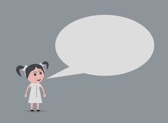 space doll girl write