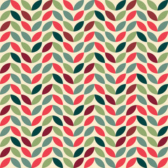 Panele Szklane  Retro  seamless pattern with geometric motifs