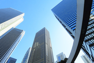 Obraz na płótnie Canvas 新宿の高層ビル