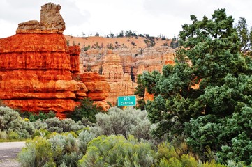 The Red Canyon in Utah, United States, along Scenic Byway 12