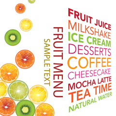 fruit menu background