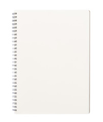 Open blank book isolated on white background