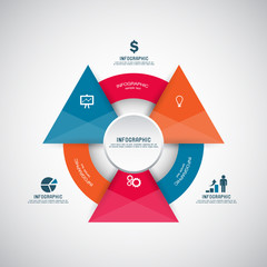 Business infographics template. Vector illustration.