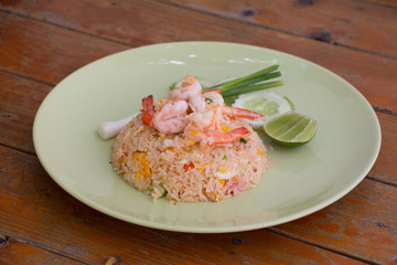 Thai fried rice with Shrimps