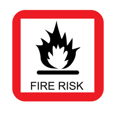 Fire risk sign