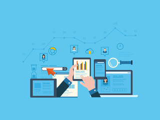 Project management and application development concept