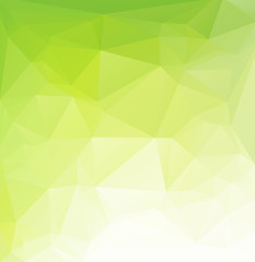Green Polygonal Mosaic Background, Creative Design Templates