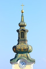 Cupola of baroque church St. Maria, in Zagreb, Croatia
