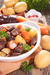 beef stew and vegetable