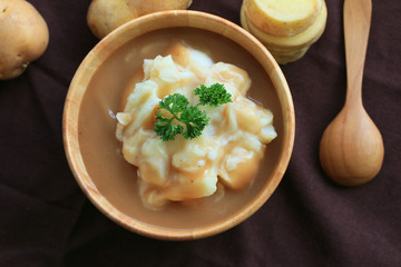 mashed potatoes with fresh