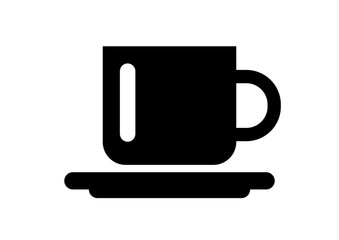 Cup vector icon on white background