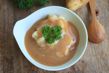 mashed potatoes with fresh