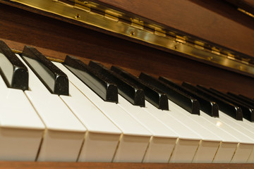Classical piano keys