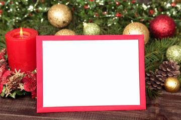 Christmas card with copy space