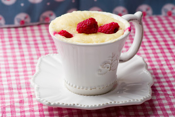  mug cake prepared in microwave