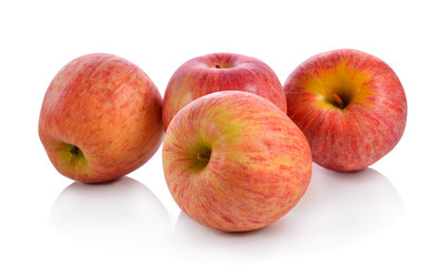Fresh gala apples isolated on white