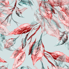 Fall Leaves Seamless Pattern