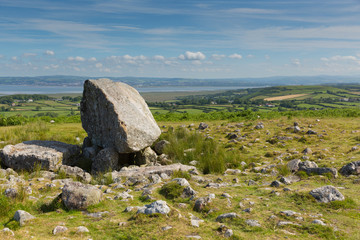 Arthurs Stone Cefn Bryn hill The Gower peninsula South Wales UK 