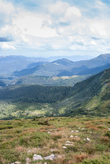 Beautiful mountains summer landscape in Carpathian, Ukraine