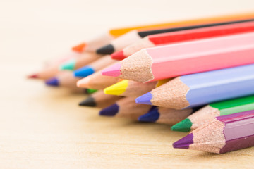 Obraz premium Many colored pencils