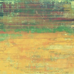 Art vintage background with space for text and different color patterns: yellow (beige); brown; green; purple (violet)