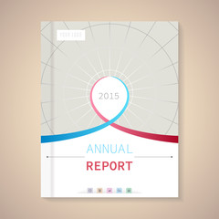 Annual Report Cover vector illustration