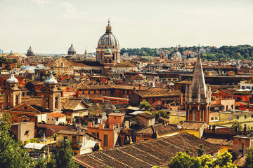 Fototapeta na wymiar cityscape city Rome Italy europe sunny day