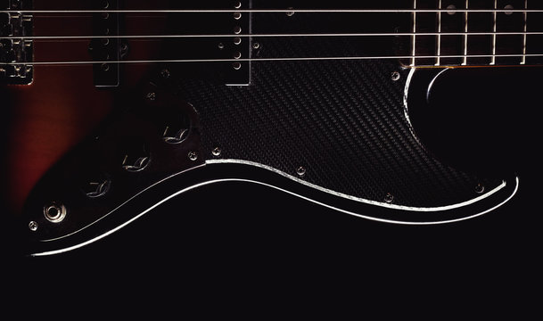 Part of a Jazz Bass Guitar