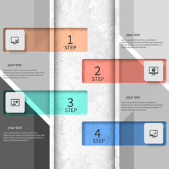 Abstract 3D Paper Infographics