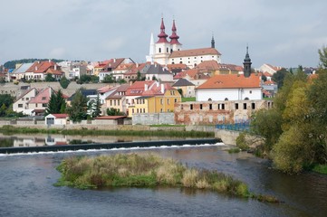Obraz premium Historic town Kadan in Northern Bohemia, Czech republic