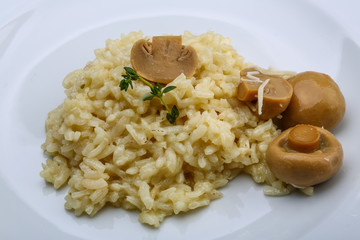 Risotto with mushroom