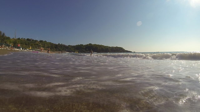 Coast and waves, GoPro