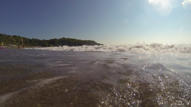Coast and waves, GoPro