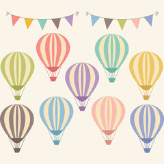 Fototapeta premium Vintage Hot Air Balloon