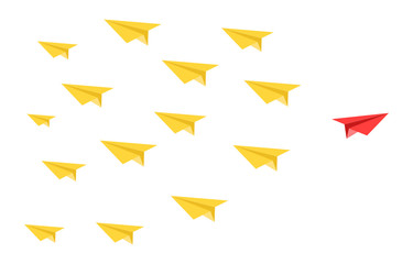 disruptive paper plane concept