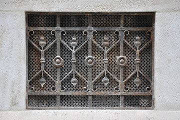 metal bars on windows