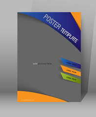 Obraz premium abstract business poster design template