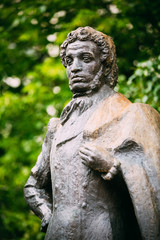 Fototapeta na wymiar Monument great poet Alexander Pushkin in Moscow, Russia