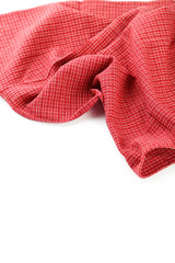 Napkin on the white background