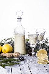 cream liqueur with lemon and ginger