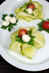 Appetizer of zucchini