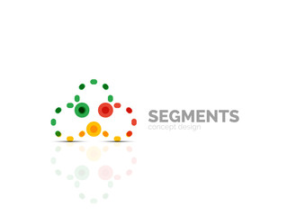 Vector outline minimal abstract geometric logo