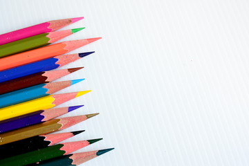 Colorful Pencils with Blank space