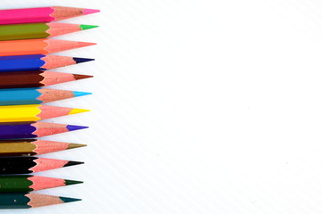 Colorful Pencils with Blank space